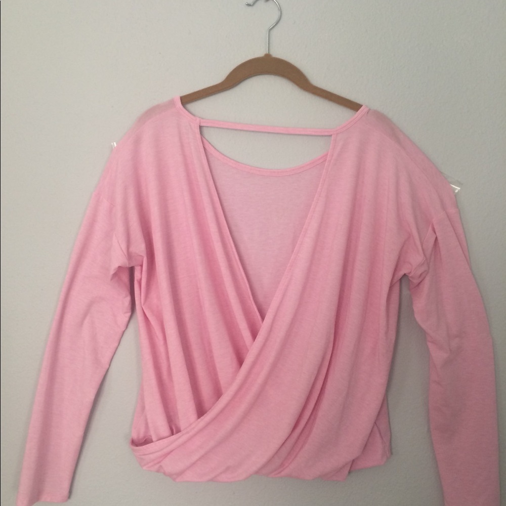 GAPfit Breathe, Ballet Sleeve Wrap Top, S